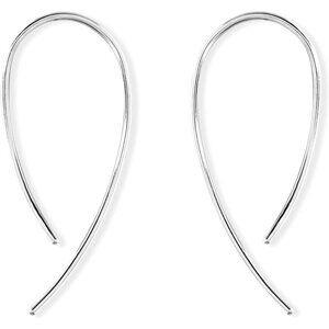 Sterling Silver Threader Hoop Earrings Women's Hypoallergenic Gift